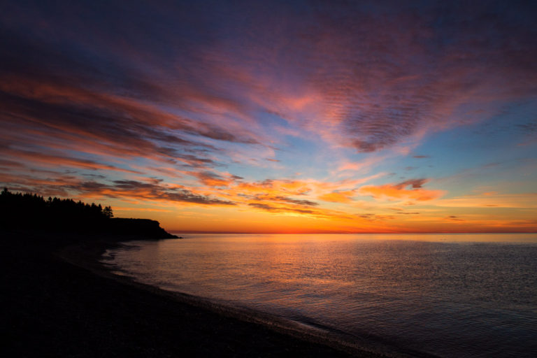 sunrise ocean clouds