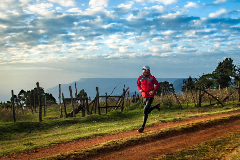 Running Kenya rift valley