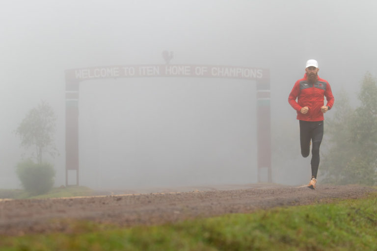 Running Kenya Iten fog