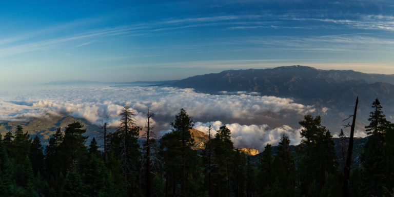 desert mountain panorama clouds