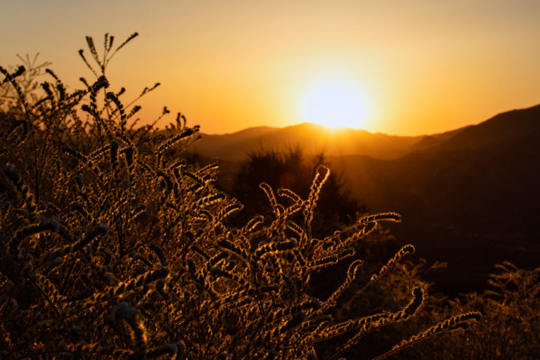 mountain sunrise