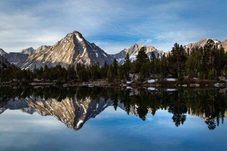 sierra nevada mountains lake reflection