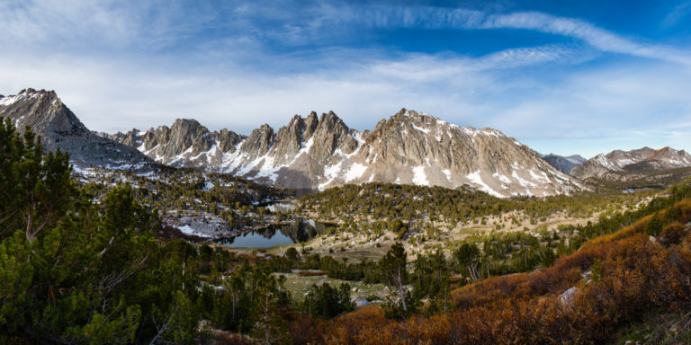 sierra nevada mountains panorama