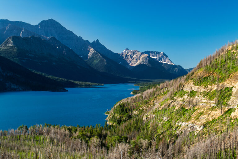 mountains lake