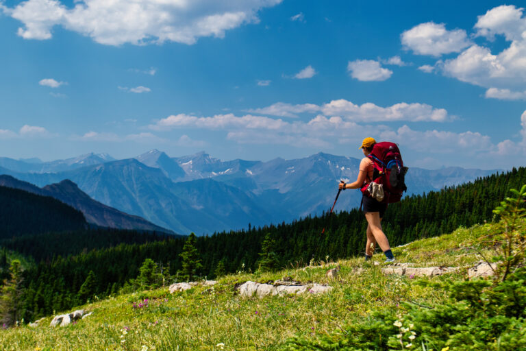 mountains hiker