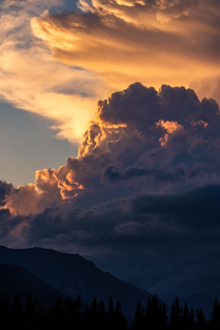 sunset clouds storm