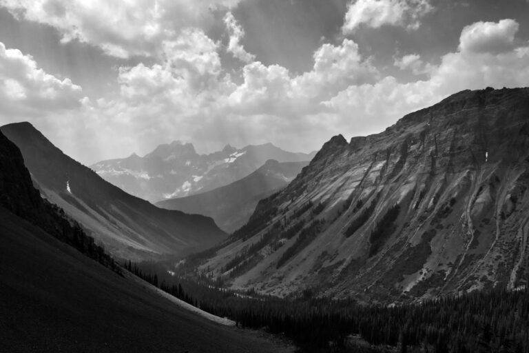 mountains clouds