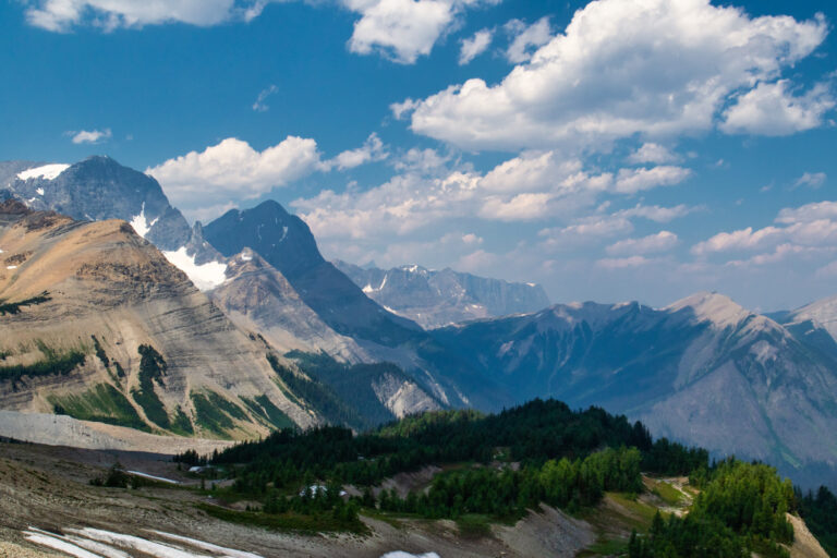 mountains clouds