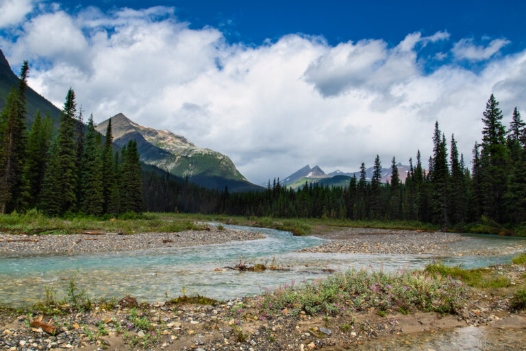 mountains river