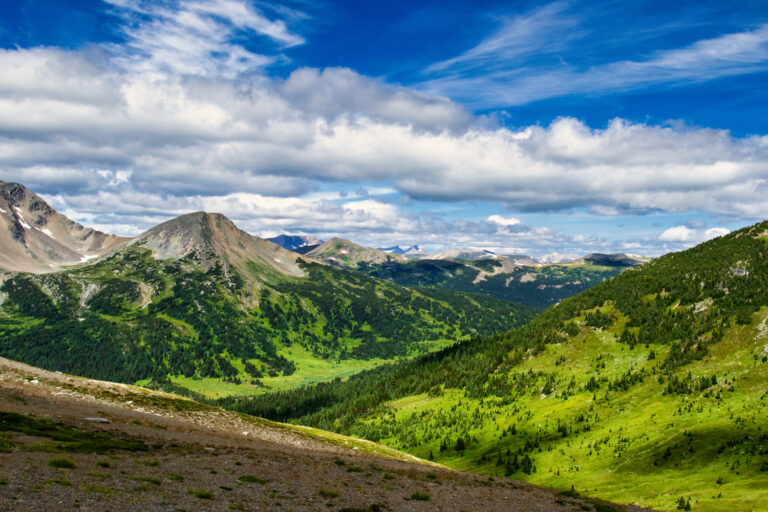 mountains clouds