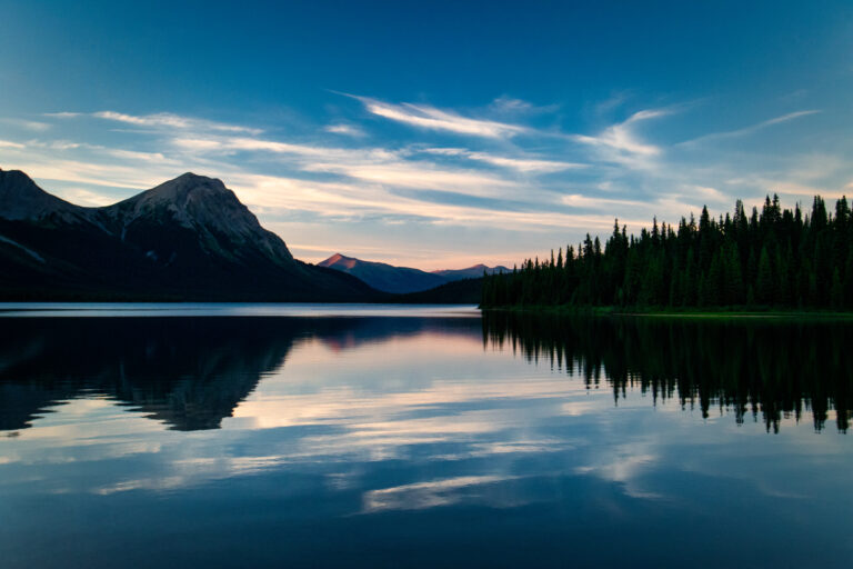 mountains lake